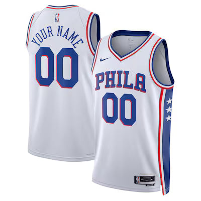 Philadelphia 76ers Custom Stitched Game Jersey