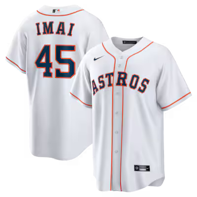 Houston Astros Tatsuya Imai White Stitched Game Jersey