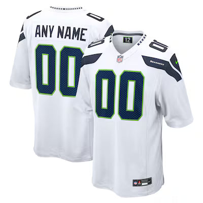 Seattle Seahawks Custom Stitched Game Jersey