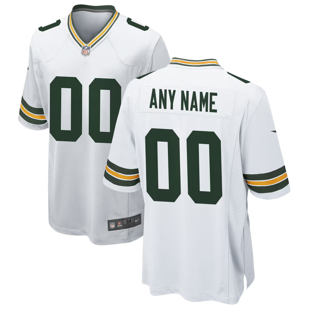 Green Bay Packers Custom Stitched Game Jersey