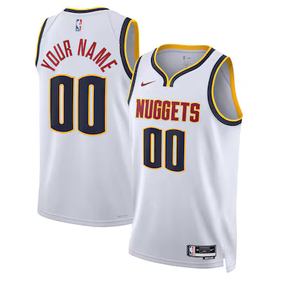 Denver Nuggets Custom Stitched Game Jersey