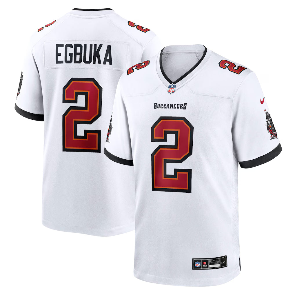 Tampa Bay Buccaneers Emeka Egbuka Stitched Game Jersey