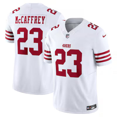 San Francisco 49ers Christian McCaffrey 2025 Rivalries Stitched Game Jersey