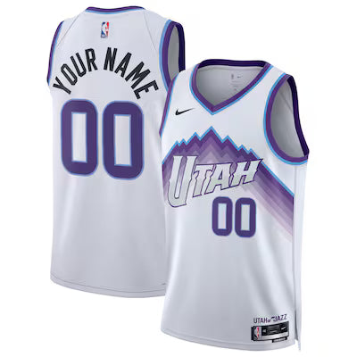 Utah Jazz Custom Stitched Game Jersey