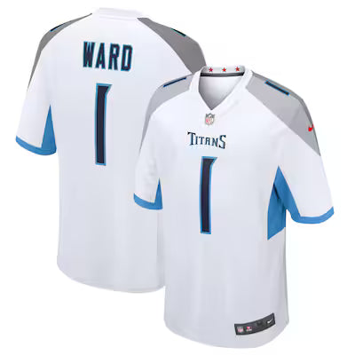 Tennessee Titans Cam Ward Stitched Game Jersey