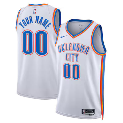 Oklahoma City Thunder Custom Stitched Game Jersey