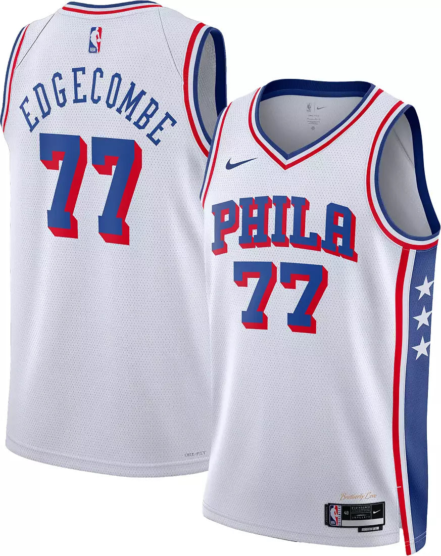 Philadelphia 76ers V.J. Edgecombe Stitched Game Jersey