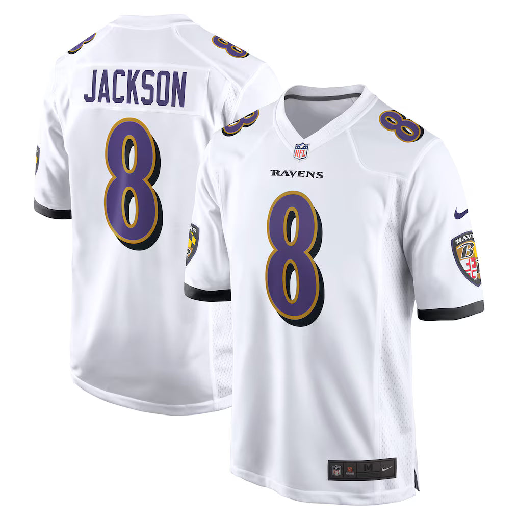 Baltimore Ravens Lamar Jackson Stitched Game Jersey