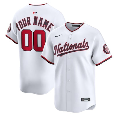 Washington Nationals Jays Custom White Stitched Game Jersey