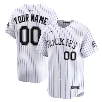 Colorado Rockies Custom Stitched Game Jersey