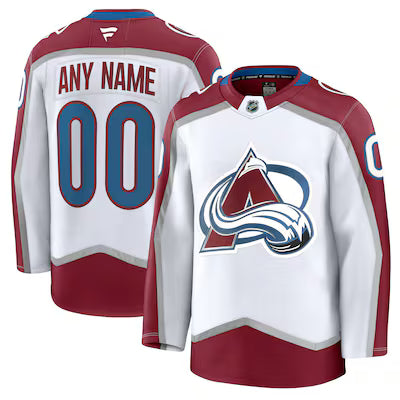 Colorado Avalanche Custom Stitched Game Jersey