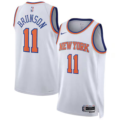New York Knicks Jalen Brunson Stitched Game Jersey