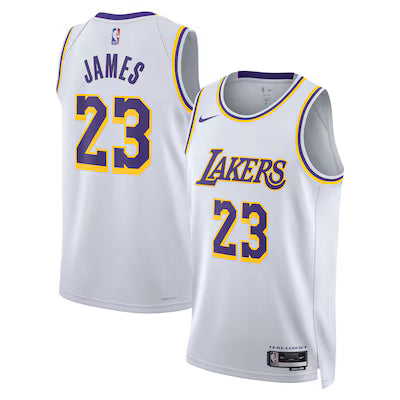 Los Angeles Lakers Lebron James Stitched Game Jersey