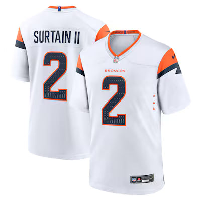 Denver Broncos Patrick Surtain II Stitched Game Jersey