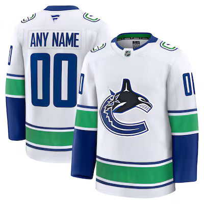 Vancouver Canucks Custom Stitched Game Jersey