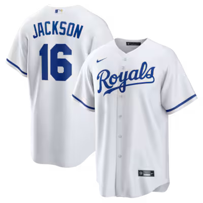 Kansas City Royals Bo Jackson White Stitched Game Jersey