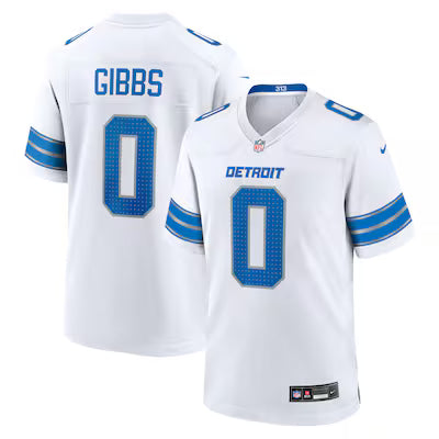 Detroit Lions Jahmyr Gibbs Stitched Game Jersey