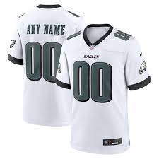 Philadelphia Eagles Black Custom Stitched Game Jersey