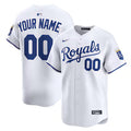 Kansas City Royals Custom White Stitched Game Jersey