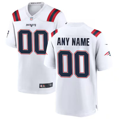 New England Patriots Custom Stitched Game Jersey