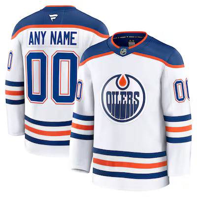 Edmonton Oilers Custom Stitched Game Jersey