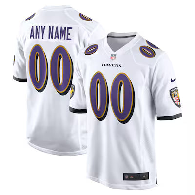 Baltimore Ravens Custom Stitched Game Jersey