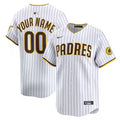 San Diego Padres Custom White Stitched Game Jersey