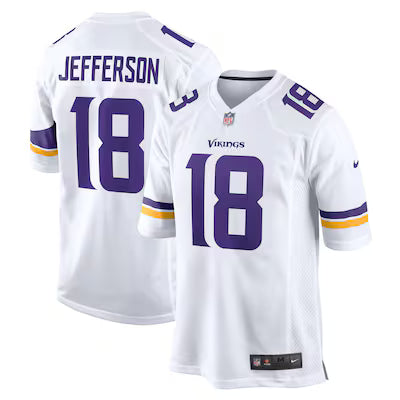 Minnesota Vikings Justin Jefferson Stitched Game Jersey