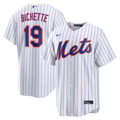 New York Mets Bo Bichette Stitched Game Jersey