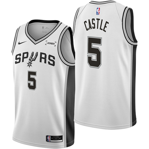 San Antonio Spurs Stephon Castle Stitched Game Jersey