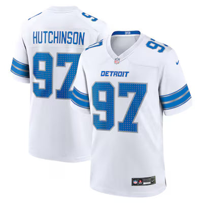 Detroit Lions Aidan Hutchinson Stitched Game Jersey