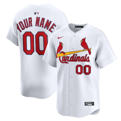 St Louis Cardinals Custom White Stitched Game Jersey