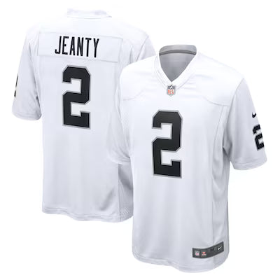 Las Vegas Raiders Ashton Jeanty Stitched Game Jersey