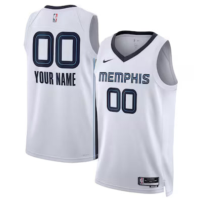 Memphis Grizzlies Custom Stitched Game Jersey