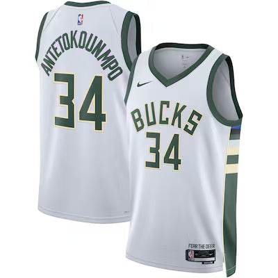 Milwaukee Bucks Giannis Antetokounmpo Stitched Game Jersey