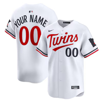 Minnesota Twins Custom White Stitched Game Jersey