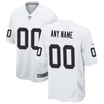 Las Vegas Raiders Custom Stitched Game Jersey