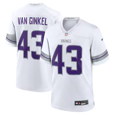 Minnesota Vikings Van Ginkel Stitched Game Jersey