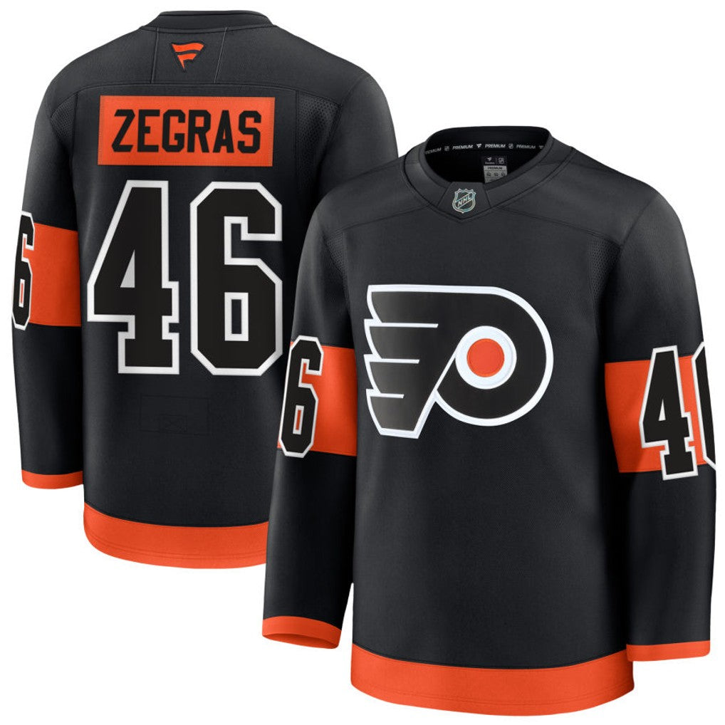 Philadelphia Flyers Trevor Zegras Stitched Game Jersey