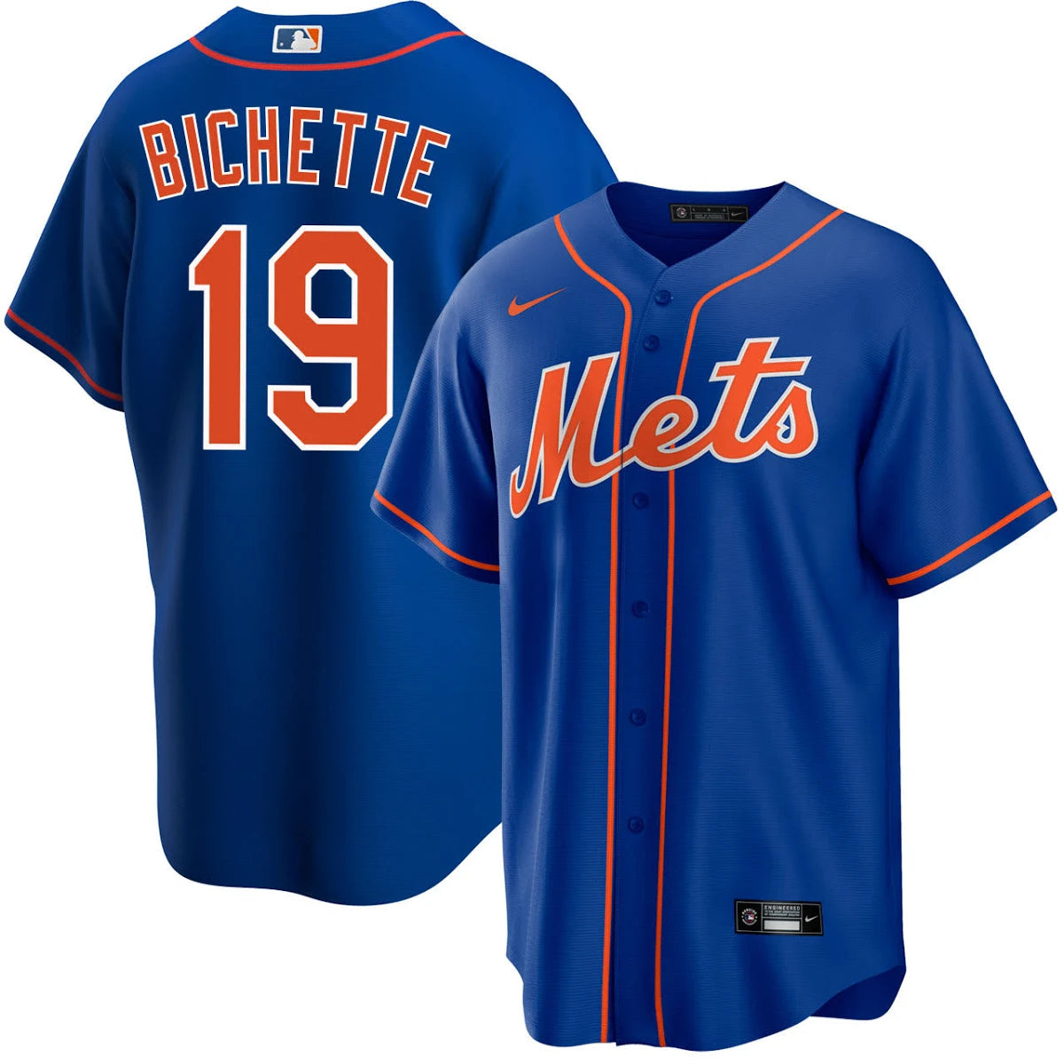New York Mets Bo Bichette Stitched Game Jersey