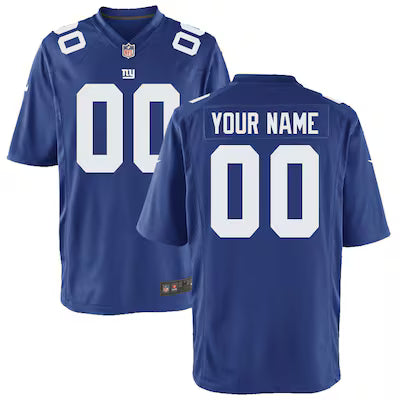 New York Giants Custom Stitched Game Jersey