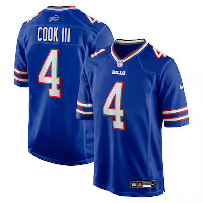 Buffalo Bills James Cook III Stitched Game Jersey