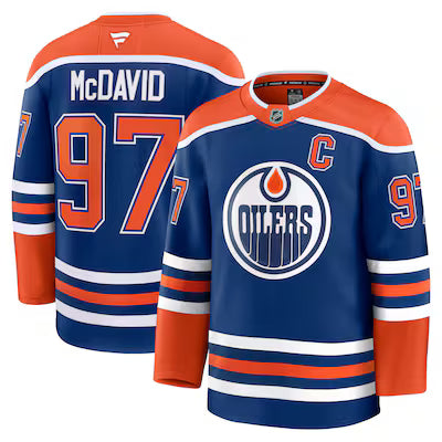Edmonton Oilers Connor McDavid Stitched Game Jersey