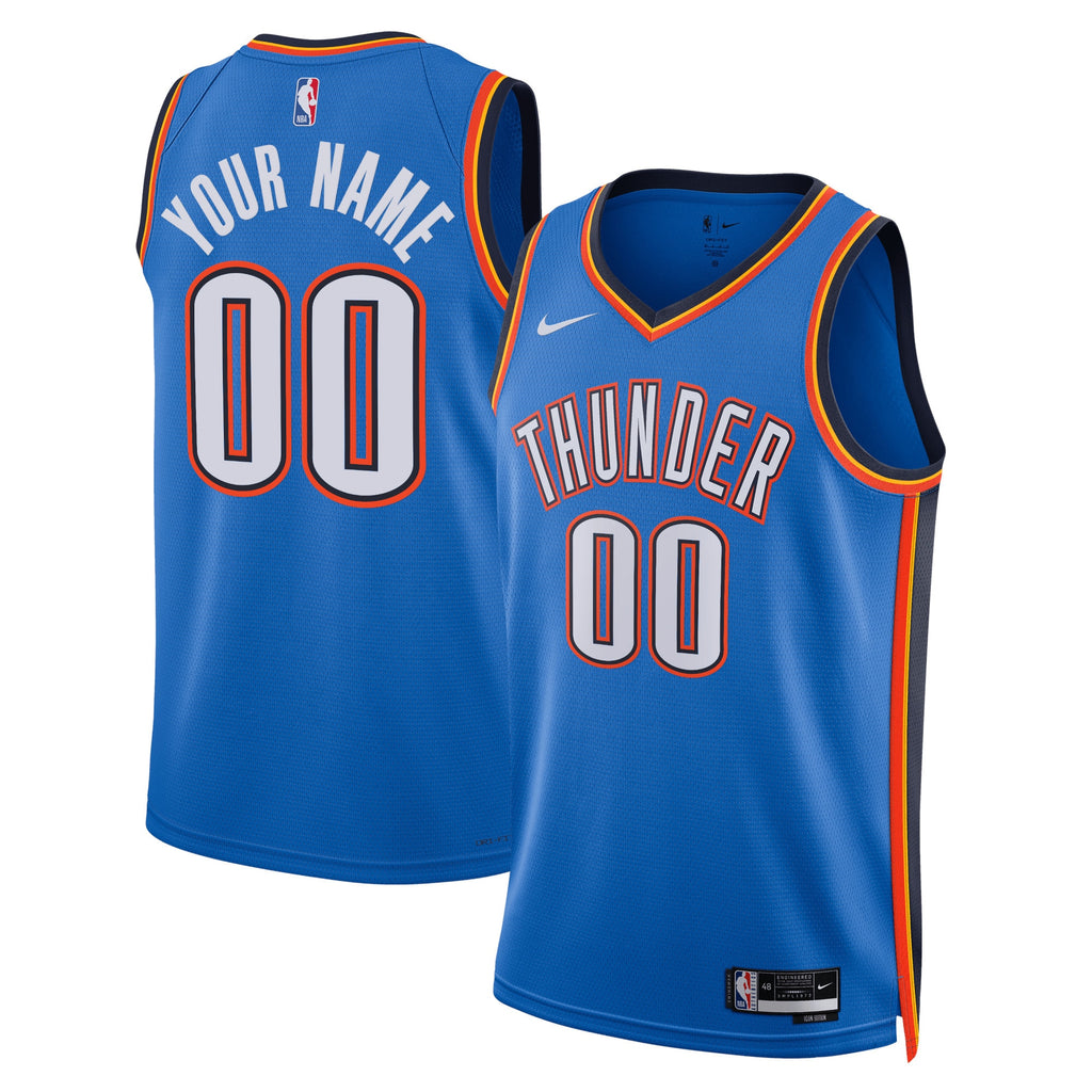 Oklahoma City Thunder Custom Stitched Game Jersey