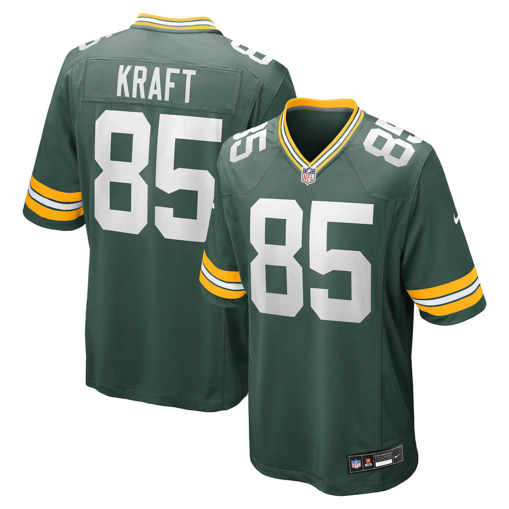 Green Bay Packers Tucker Kraft Stitched Game Jersey
