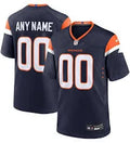 Denver Broncos Custom Stitched Game Jersey