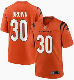 Cincinnati Bengals Chase Brown Stitched Game Jersey