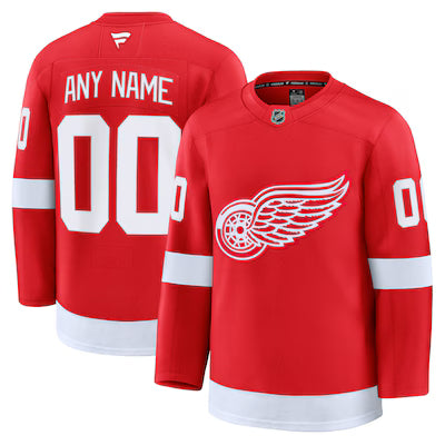 Detroit Red Wings Custom Stitched Game Jersey