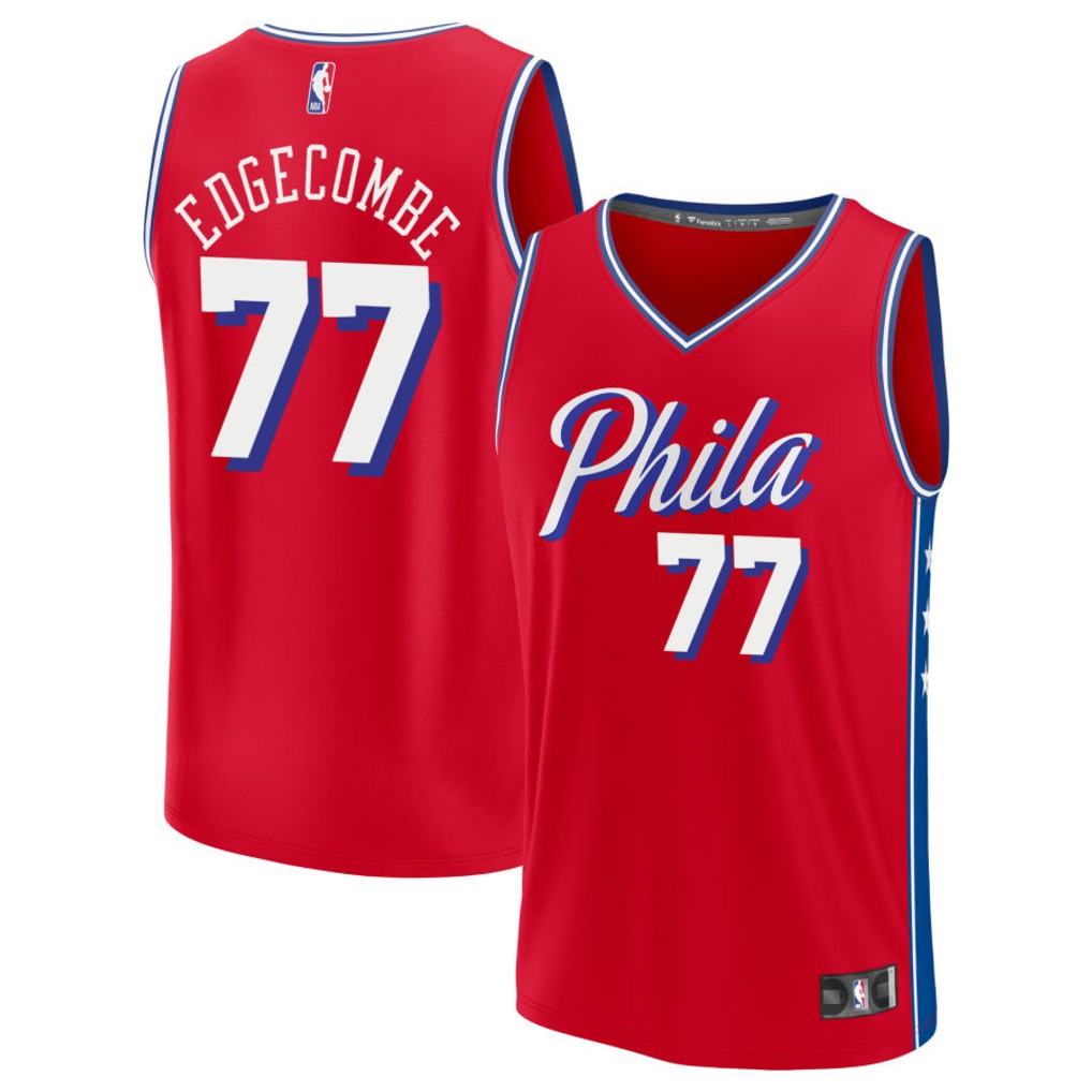 Philadelphia 76ers V.J. Edgecombe Stitched Game Jersey