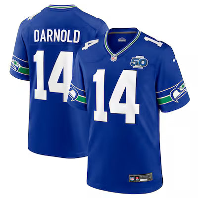 Seattle Seahawks Sam Darnold 2025 Rivalries Stitched Game Jersey